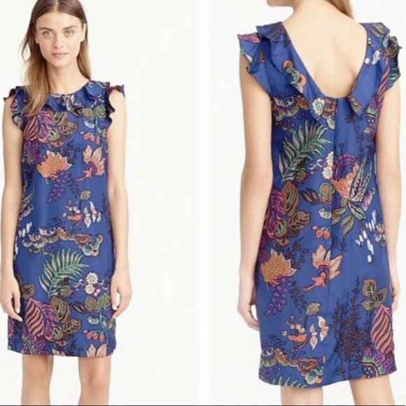 J. Crew Dresses & Skirts - J. CREW Floral Shift dress 100% silk